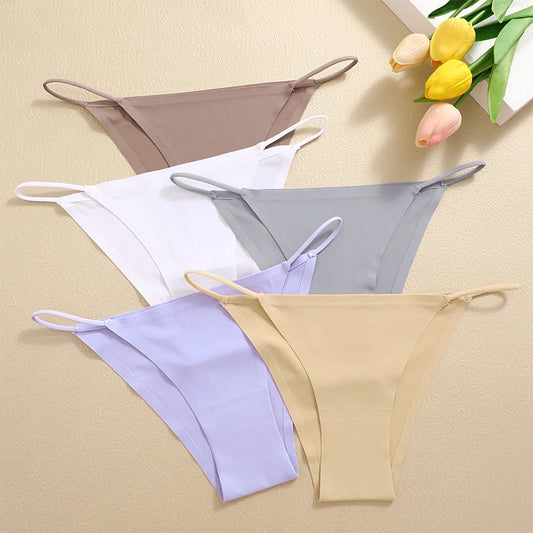 Women's Seamless T-Back Panties – Breathable, Low-Waist, Sexy & Comfy Lingerie