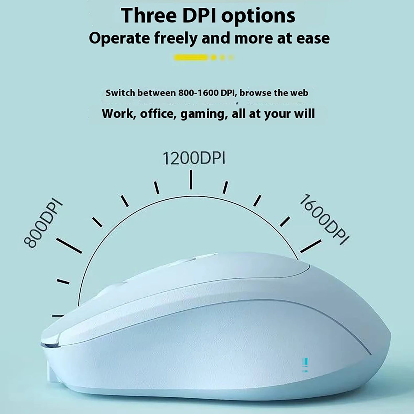 Bluetooth Wireless Mouse – Silent, Rechargeable, Multi-Device Compatible