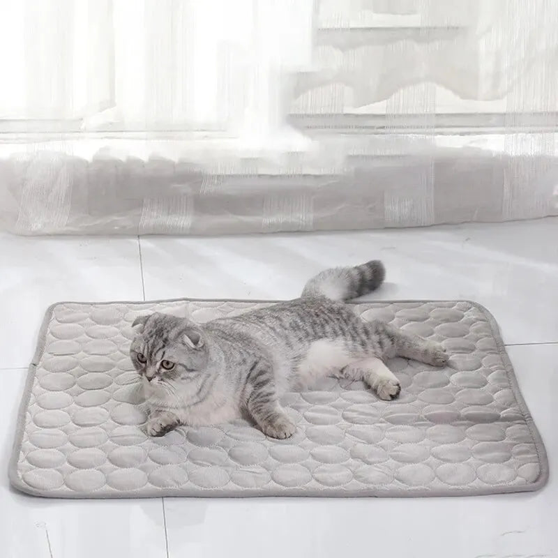 Pet Cooling Mat – Summer Ice Pad for Cats & Small Dogs, Durable Sofa & Bed Sleeping Blanket