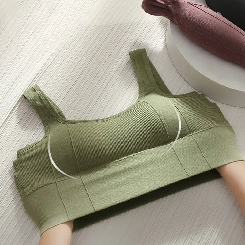 Women’s Seamless Sports Bra – Breathable, Anti-Sweat, Shockproof Yoga & Fitness Crop Top