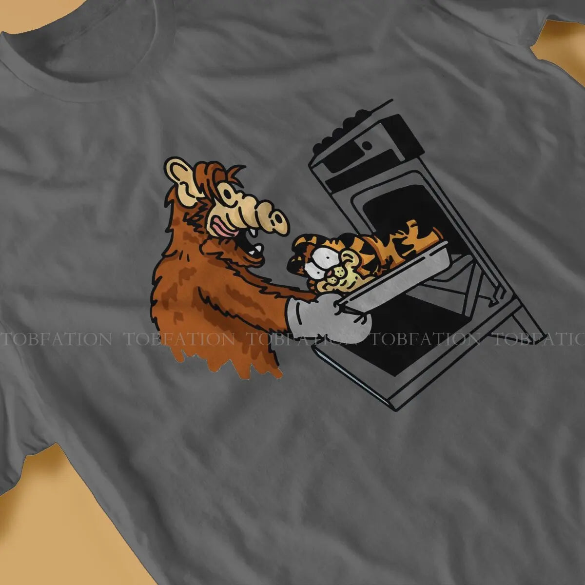 ALF Lasagna Graphic T-Shirt – Men’s Vintage Punk Cotton Summer Top