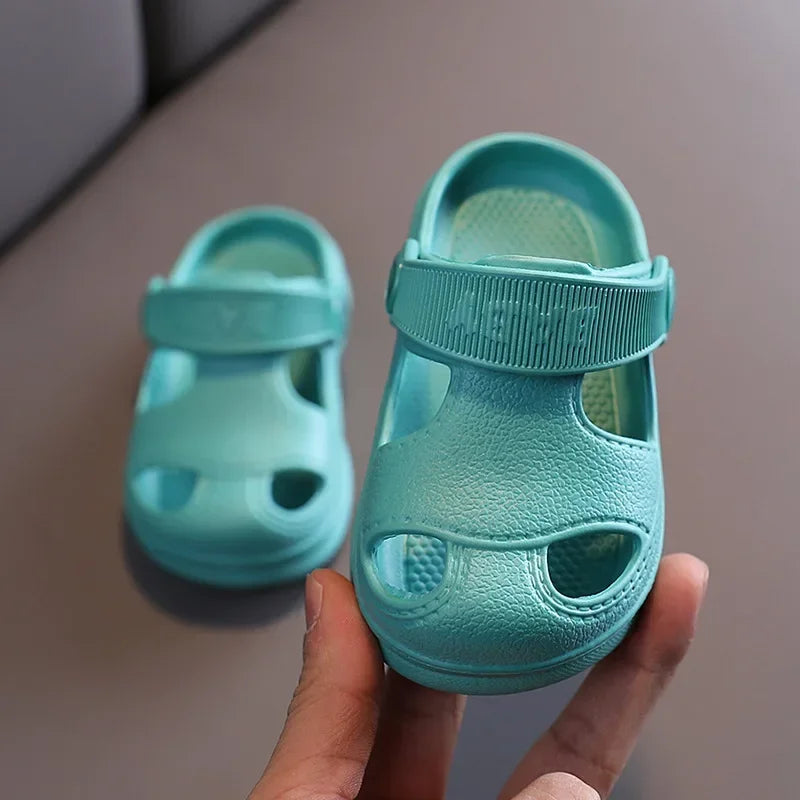 Kids’ Summer Sandals – Soft Anti-Slip Hole Shoes for Boys & Girls, Perfect for Beach & Home (Ages 1–3)