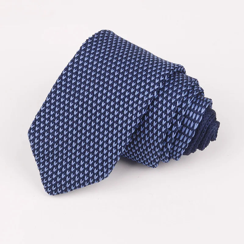 Fashion Knitted Ties for Men & Women – Casual Solid/Striped Narrow Necktie for Business, Wedding, and Daily Wear