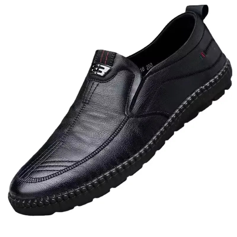 Men’s PU Leather Loafers – Slip-On Casual Shoes for Walking, Driving & Office