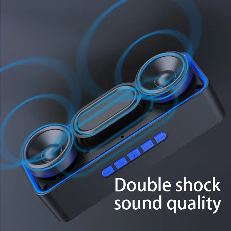S11 Bluetooth Portable Speaker – Stereo, USB/TF, Big Battery, Outdoor & Home