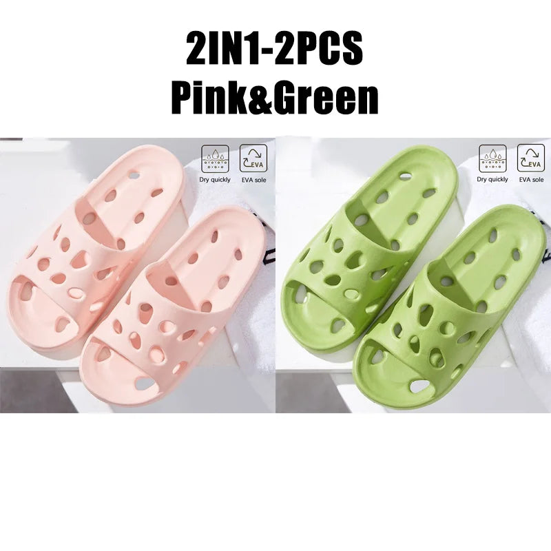 Bathroom & Beach Women’s Slippers – Lightweight, Non-Slip Flip Flops for Pool & Swimming