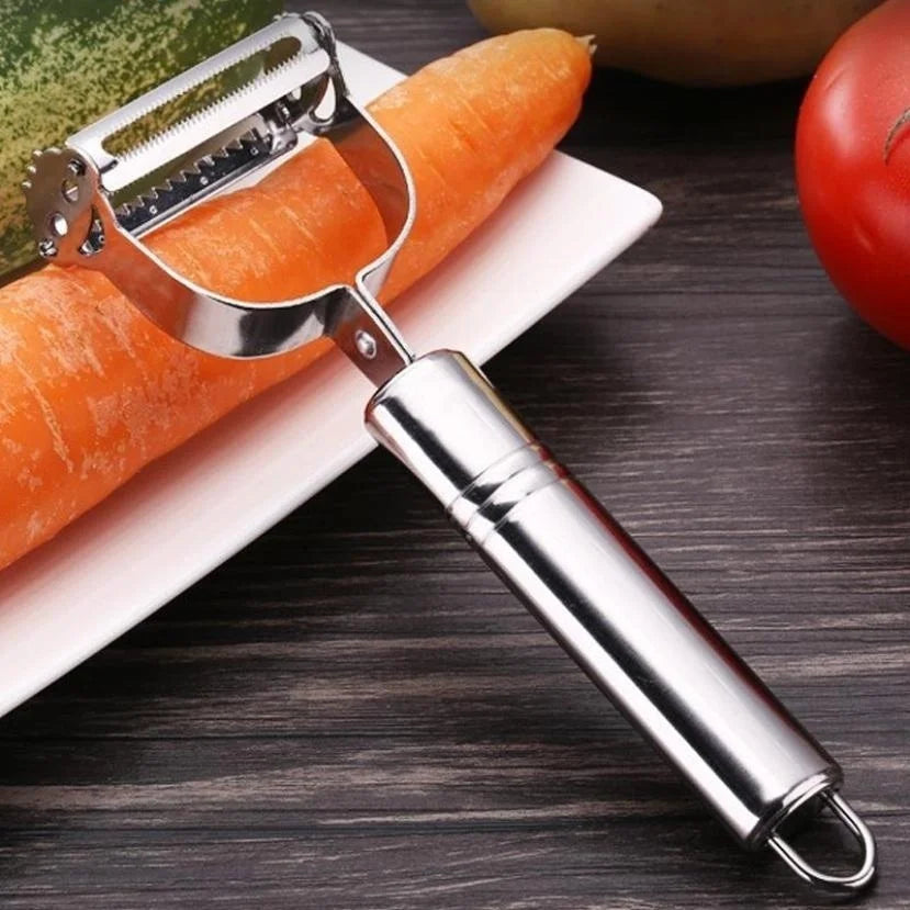 Stainless Steel Vegetable Peeler – High-Quality Julienne Grater for Potatoes, Cucumbers, Carrots, Fruits & More.