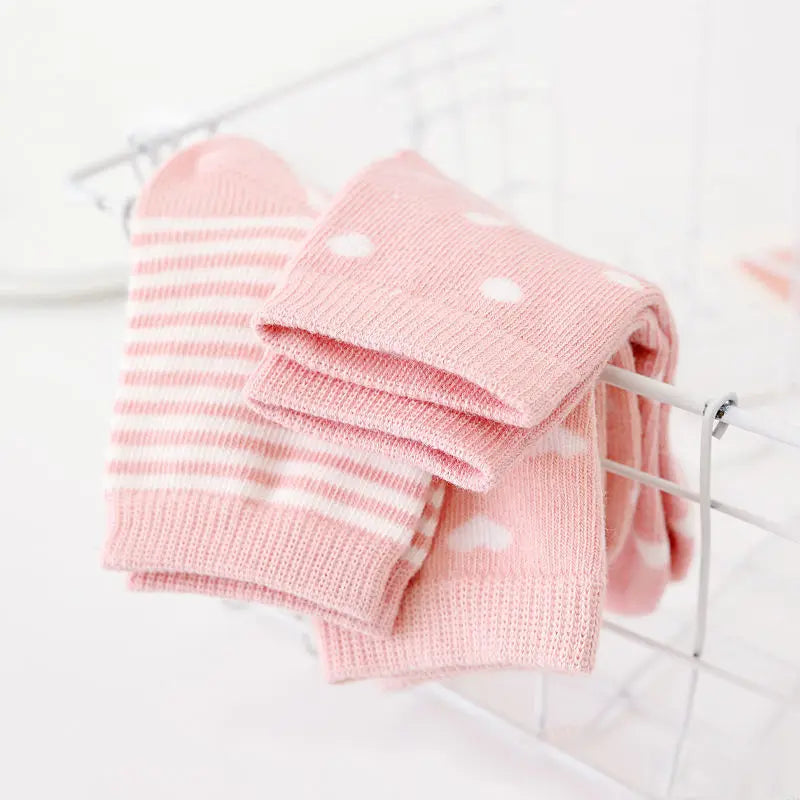 5 Pairs Baby Socks Cotton Cartoon Animal Cute Toddler Kids Socks for Boys & Girls 0–6 Years