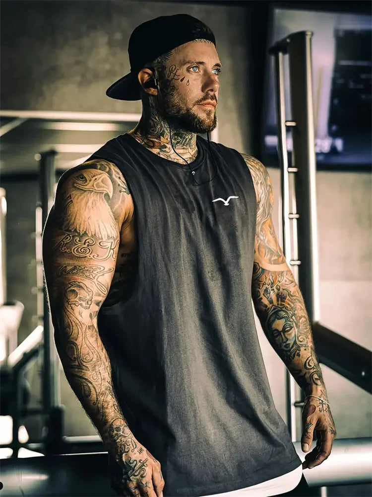 Men's Summer Mesh Vest – Quick-Dry, Breathable, Sleeveless Fitness Shirt