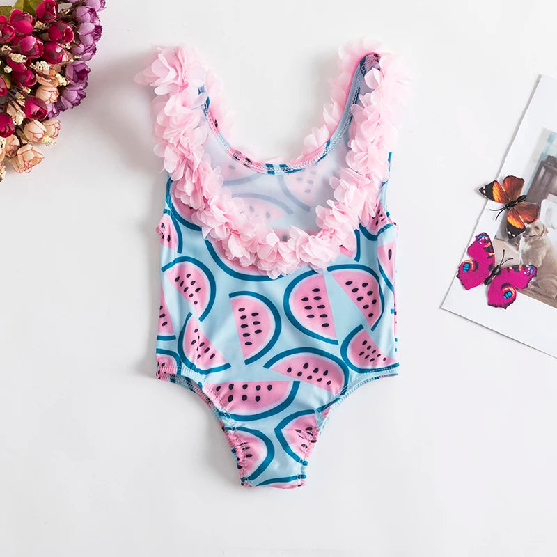 Girls’ 2024 Swimsuit – Toddler & Infant Floral Bikini & One-Piece Swimwear Set