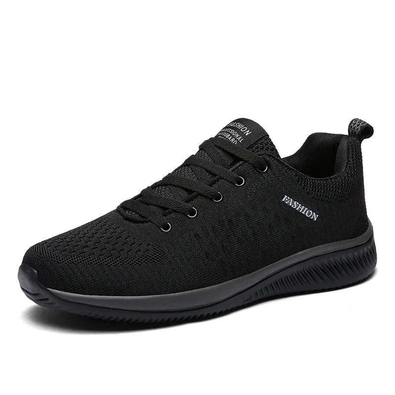 YRZL Men's Breathable Knit Sneakers – Casual Sports Running & Walking Shoes