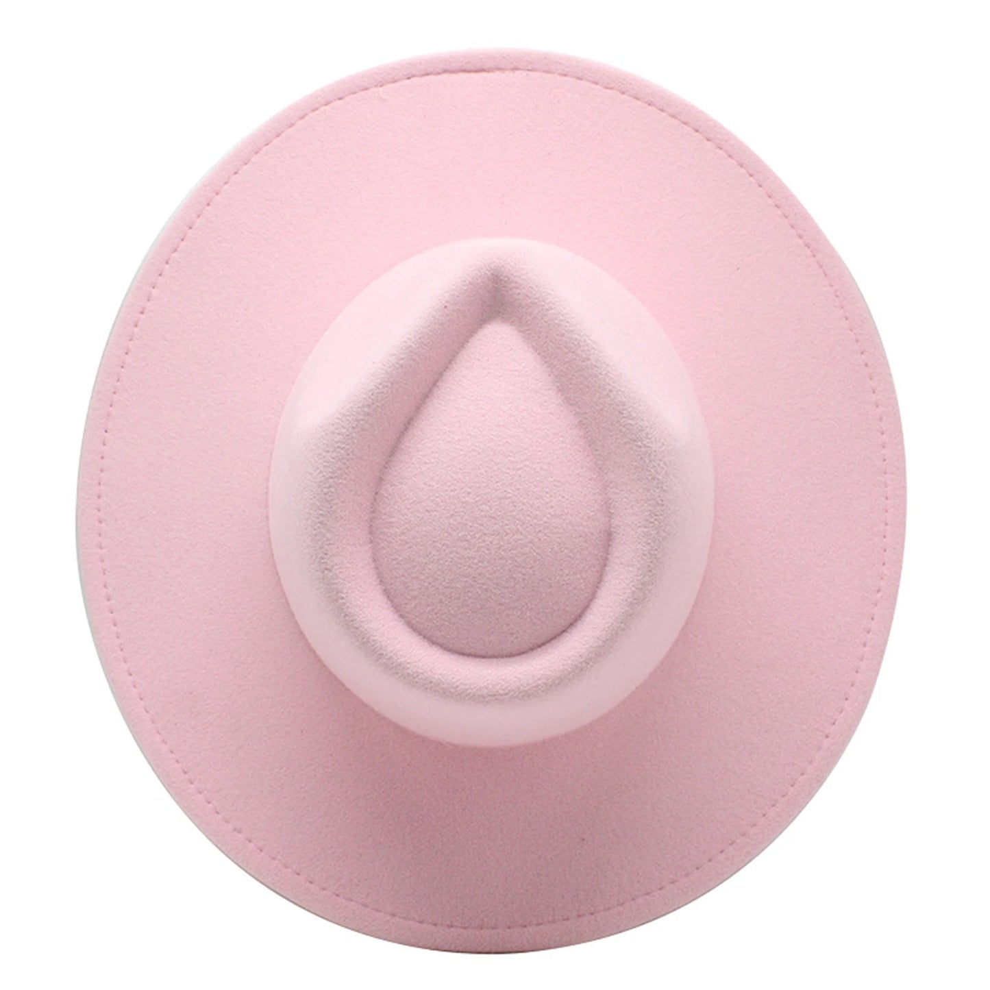 Women’s Vintage Felt Fedora – Wide Brim British Style Hat.