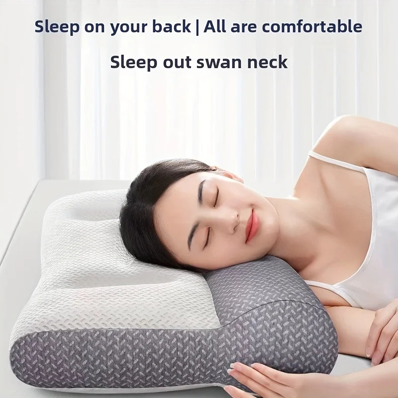 Neck Pillow – Soothes neck during sleep, suitable for all sleeping positions, ideal for home bedding.