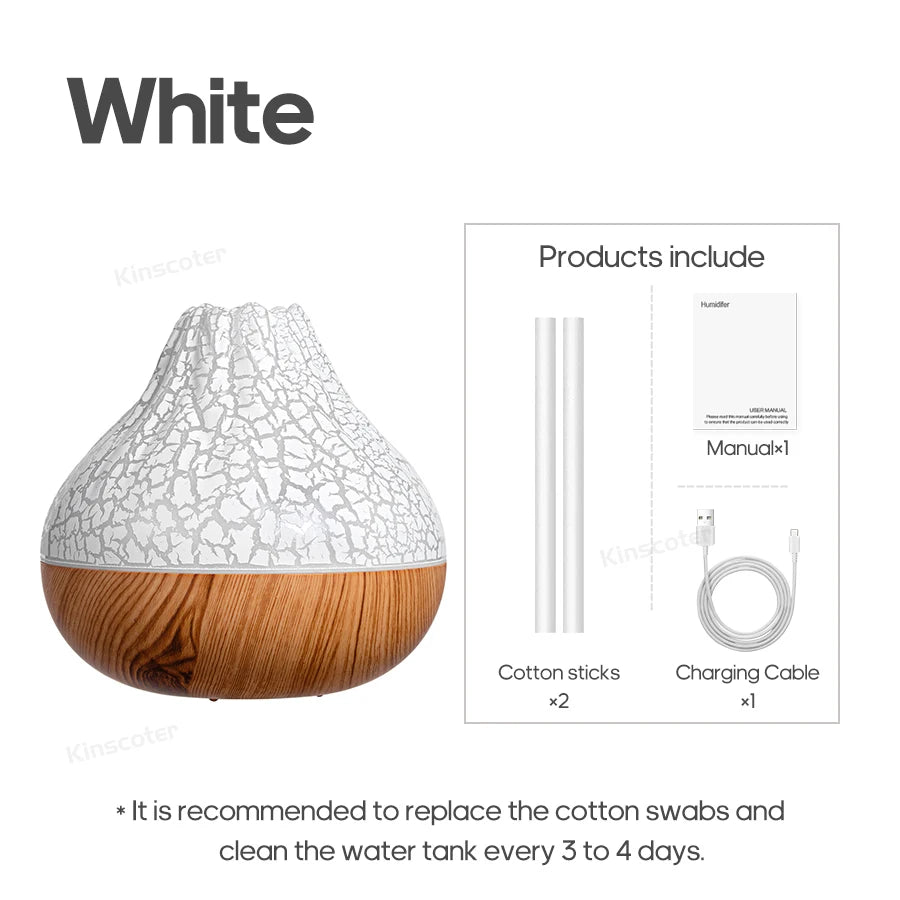 Creative Volcano USB Air Humidifier – Desktop Mist Diffuser & Air Purifier Freshener