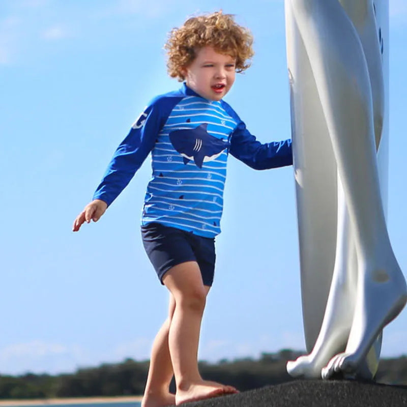 Kids Long Sleeve Sun Protection Swimwear – Boys & Girls Swimsuit 2025 .