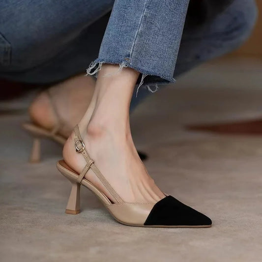 Summer 2024 Women's Stiletto Sandals – Buckle, Pointed Toe, Fashion Heels