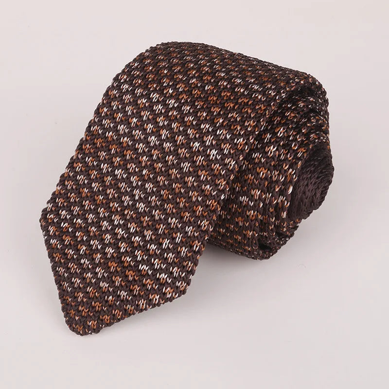 Fashion Knitted Ties for Men & Women – Casual Solid/Striped Narrow Necktie for Business, Wedding, and Daily Wear
