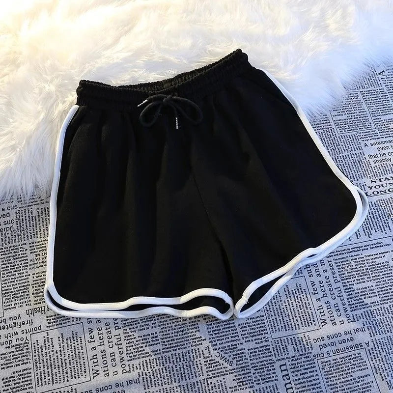 Women's Summer Yoga Shorts – Mid-Waist, Loose, Breathable, Wide-Leg Gym Pants
