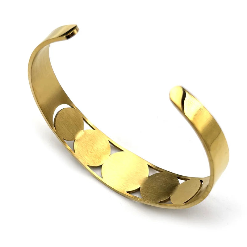 Stainless Steel Adjustable Open Bracelet – Jewish & Christian Tetragrammaton Jewelry for Men & Women