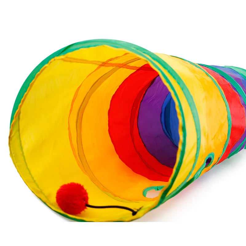Collapsible Cat Tunnel – Pet Play Tube for Indoor & Outdoor Fun
