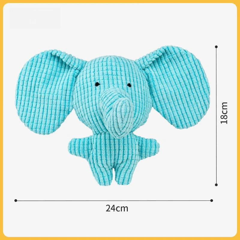 Durable Plush Dog Toys – Squeaky Chew-Resistant Puppy Teething Toy, Interactive Self-Entertaining Boredom Relief for Small & Medium Dogs