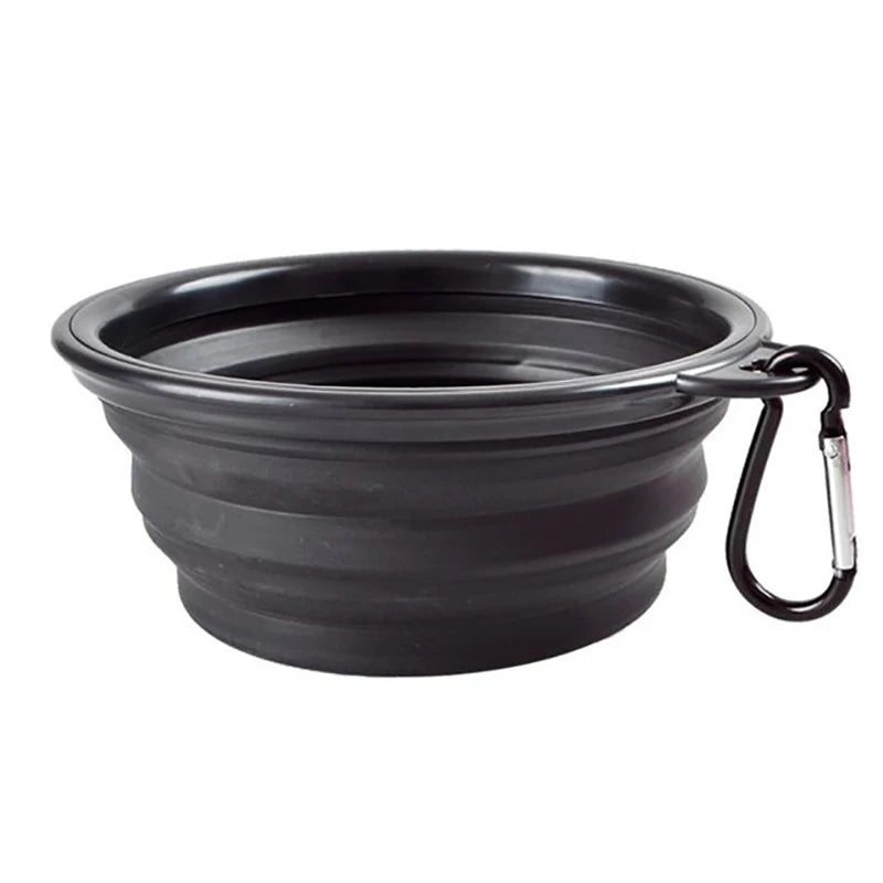 50/1000ml Collapsible Silicone Dog Bowl – Portable Travel Feeder