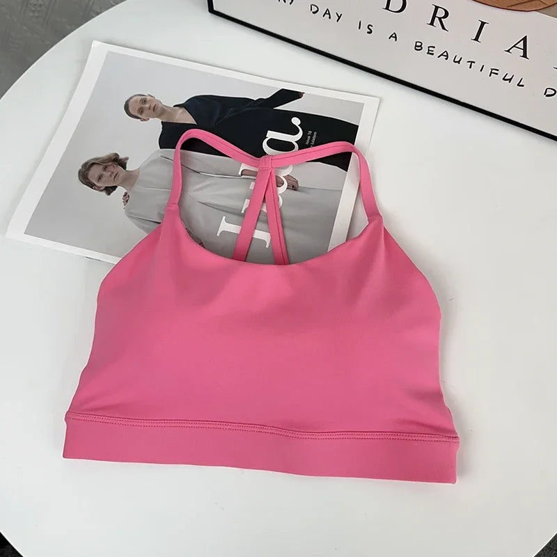 Women’s Sports Bra Top – Shockproof, Quick-Dry Gym Crop for Yoga, Running & Fitness