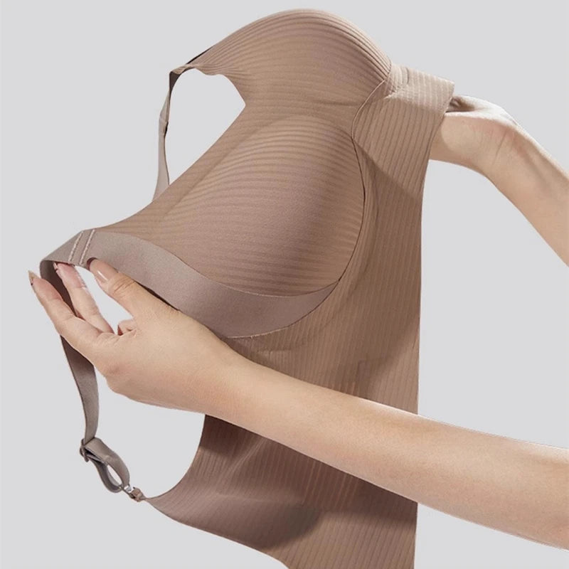 Adjustable Wireless Bra – Seamless Comfort for Women, Small to Large Sizes