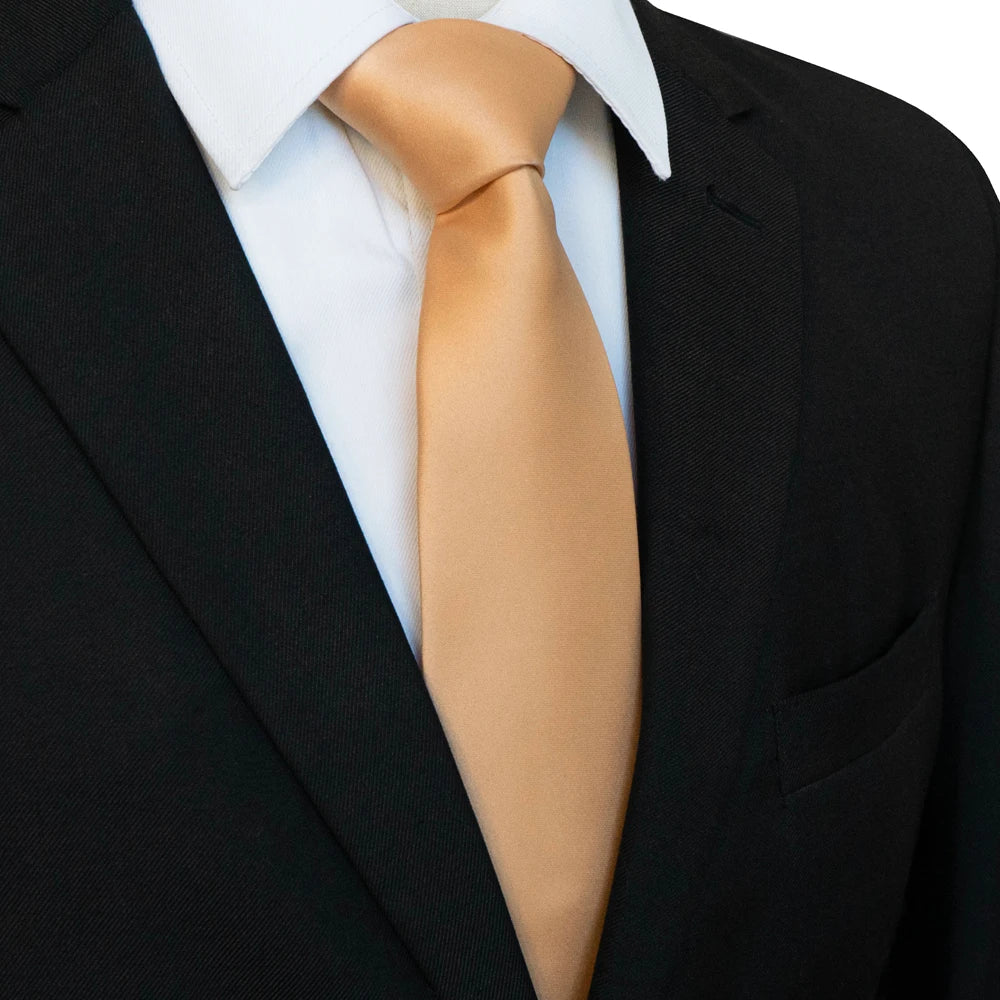 KAMBERFT Men's Classic 8cm Solid Color Satin Necktie Business Wedding Party Tie Gift
