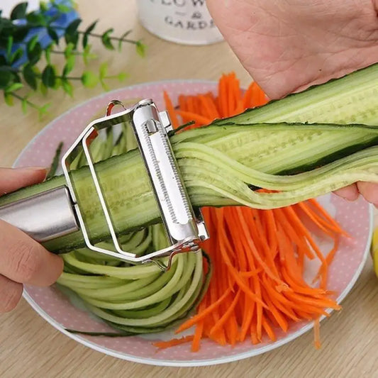 Stainless Steel Vegetable Peeler – High-Quality Julienne Grater for Potatoes, Cucumbers, Carrots, Fruits & More.