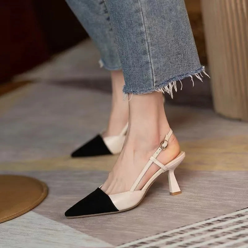 Summer 2024 Women's Stiletto Sandals – Buckle, Pointed Toe, Fashion Heels