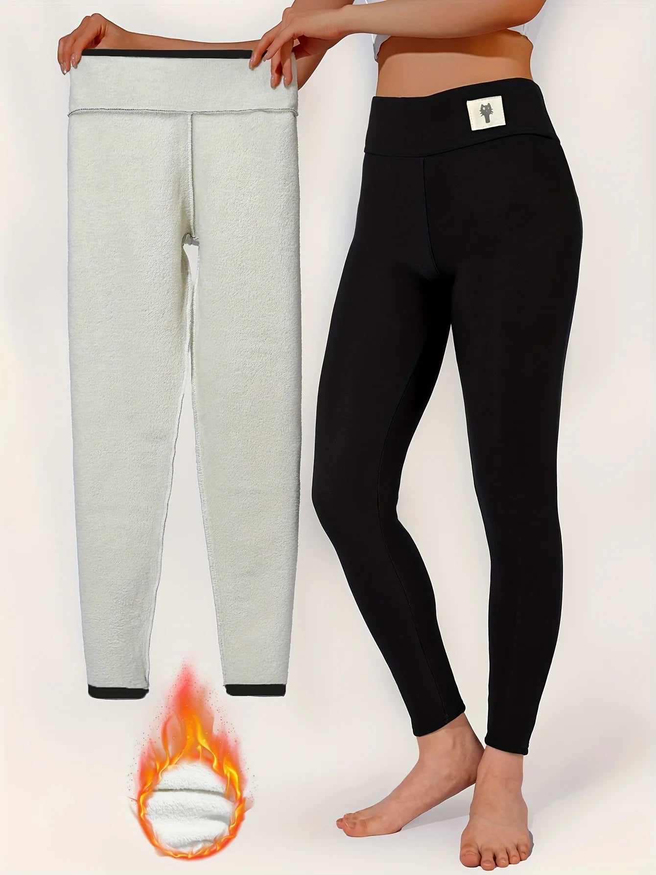 Winter Warm Women’s Leggings – High Waist, Fleece-Lined & Stretchy