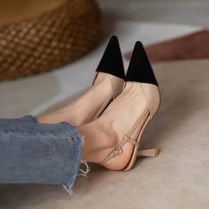Summer 2024 Women's Stiletto Sandals – Buckle, Pointed Toe, Fashion Heels