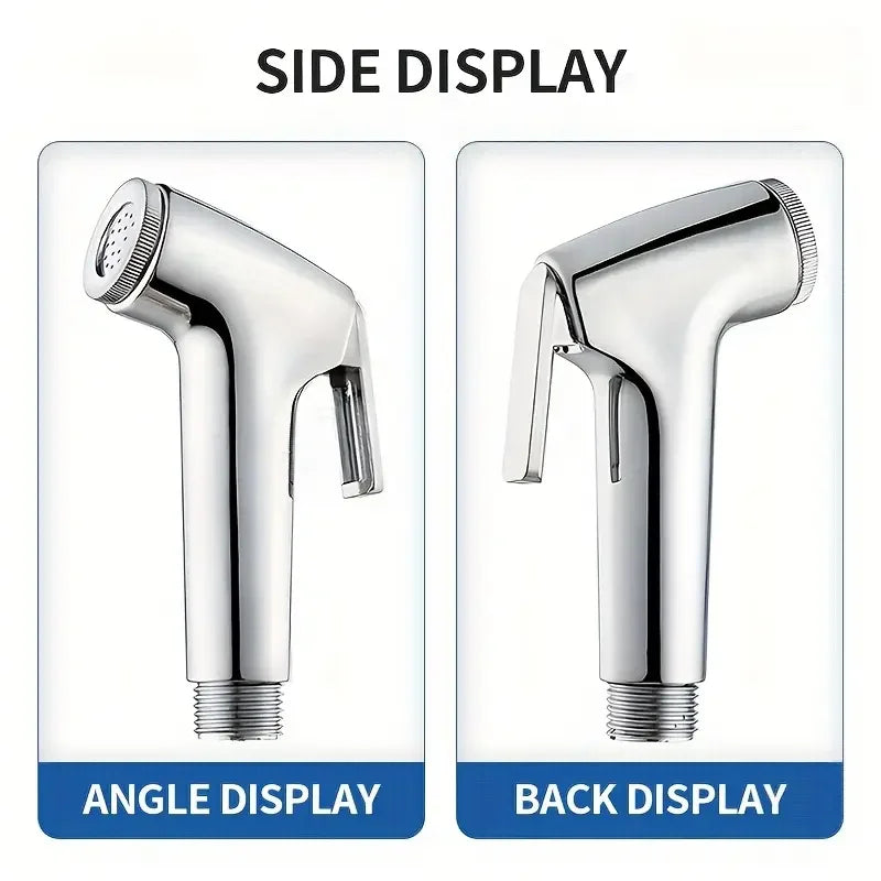 Handheld Toilet Spray Gun — 1-Piece Bathroom Flusher Set