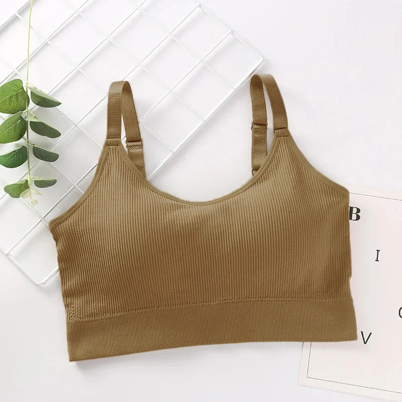 Women’s Cotton Tube Top Bra – Seamless, Push-Up, Beauty Back, No Steel Ring