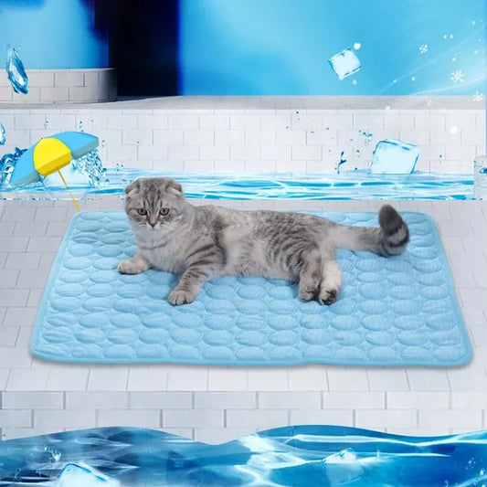 Pet Cooling Mat – Summer Ice Pad for Cats & Small Dogs, Durable Sofa & Bed Sleeping Blanket