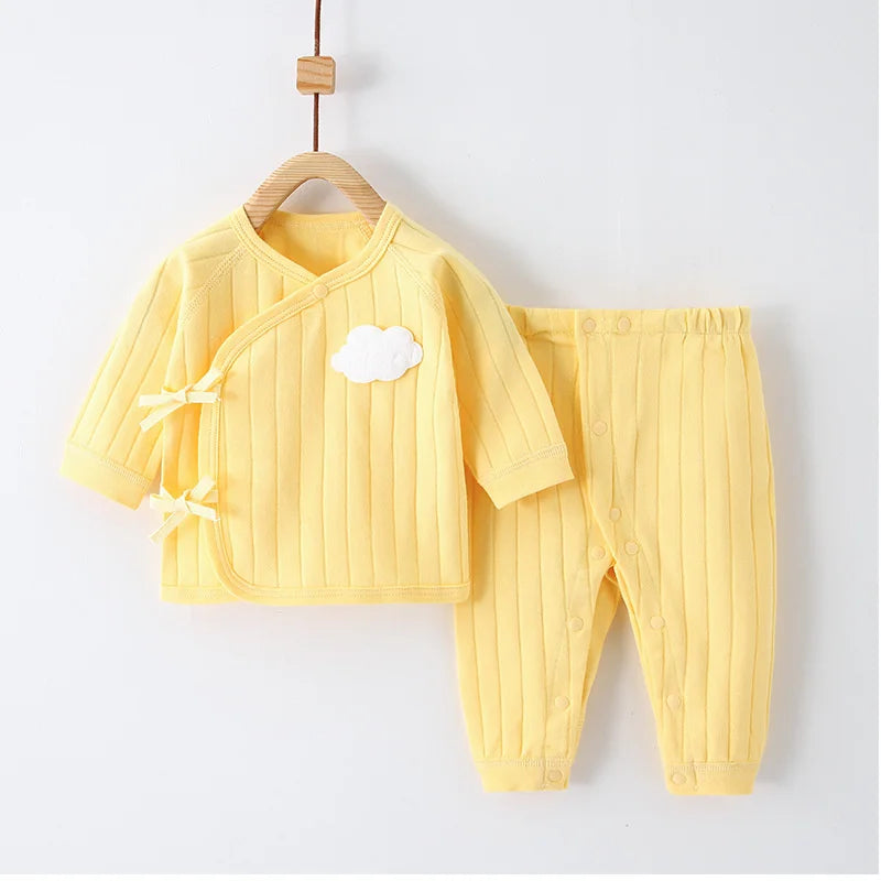 Infant Baby Set (0–6M) – Long Sleeve Top & Pants Outfit