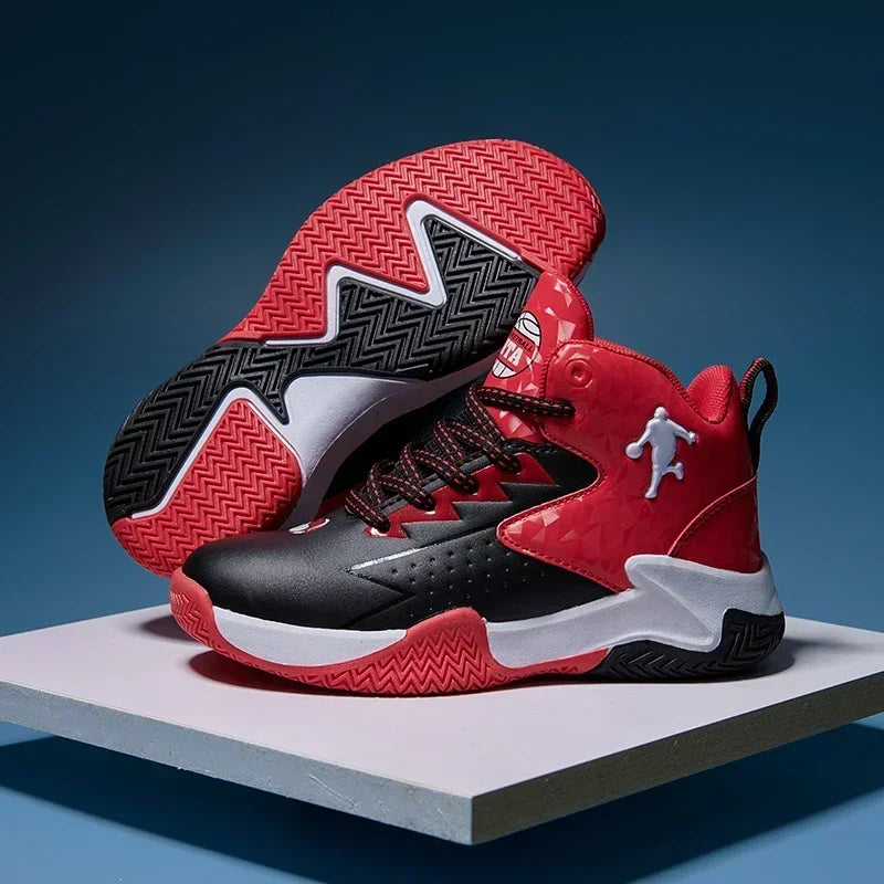 Kids’ Basketball Shoes – Breathable, Non-Slip, Lace-Up Sneakers for Indoor & Outdoor Sports