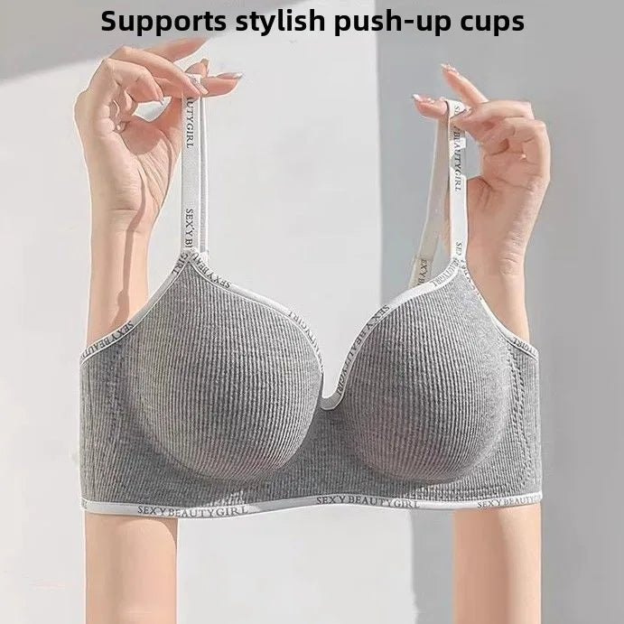 6cm Push-Up Bra – Wireless Seamless Invisible Lift Bra