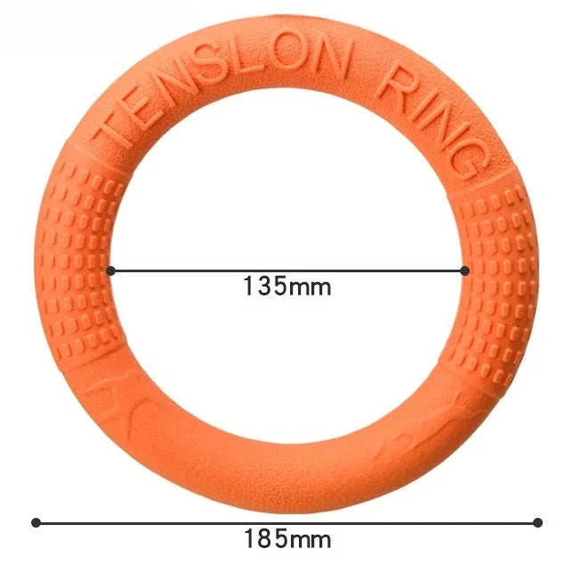 Interactive Dog Ring Toy – Throwing, Flying & Pulling Fun