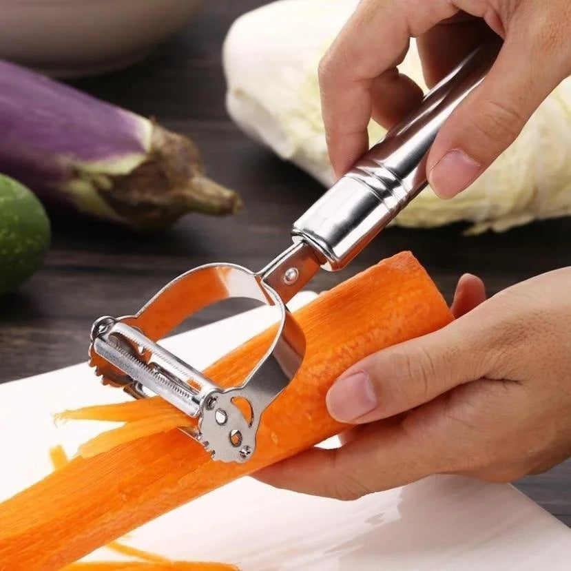 Stainless Steel Vegetable Peeler – High-Quality Julienne Grater for Potatoes, Cucumbers, Carrots, Fruits & More.