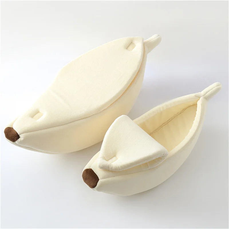 Banana Cat Bed – Cozy, Cute & Portable Pet Cushion