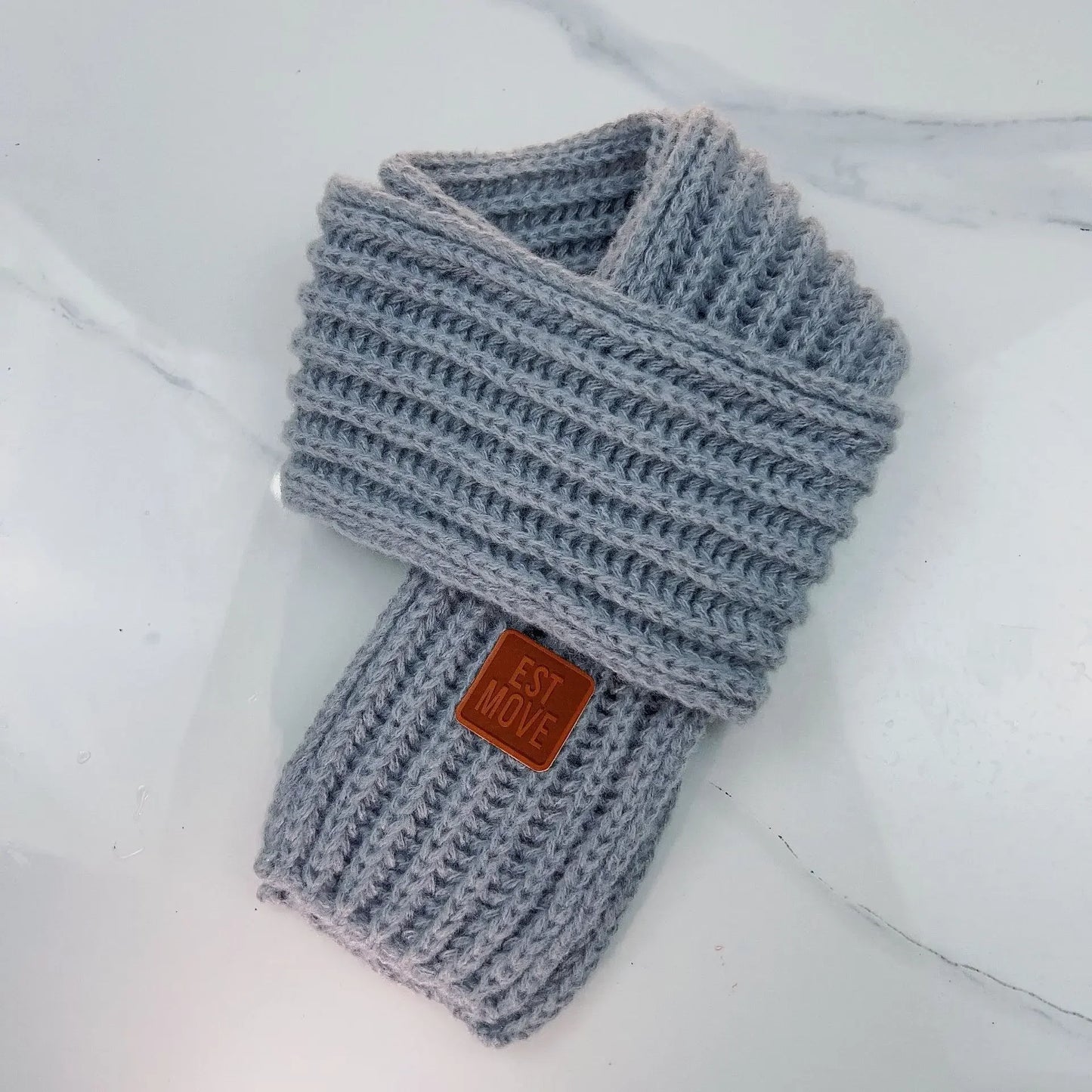 Kids' Autumn Winter Knitted Scarf – Soft Neck Warmer for Boys & Girls