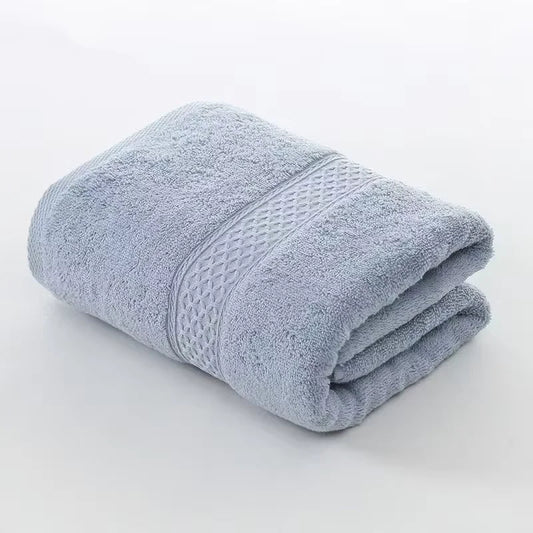 Bath Towel – Soft, Absorbent Cotton Washcloth, Solid Color, Multipurpose for Bathroom & Hotel Use