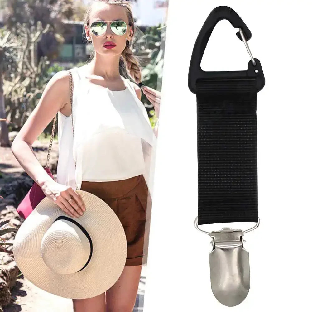 Outdoor Travel Straw Hat Clip – Portable Multi-purpose Bag Clip & Glove Organizer, Available in Multiple Colors