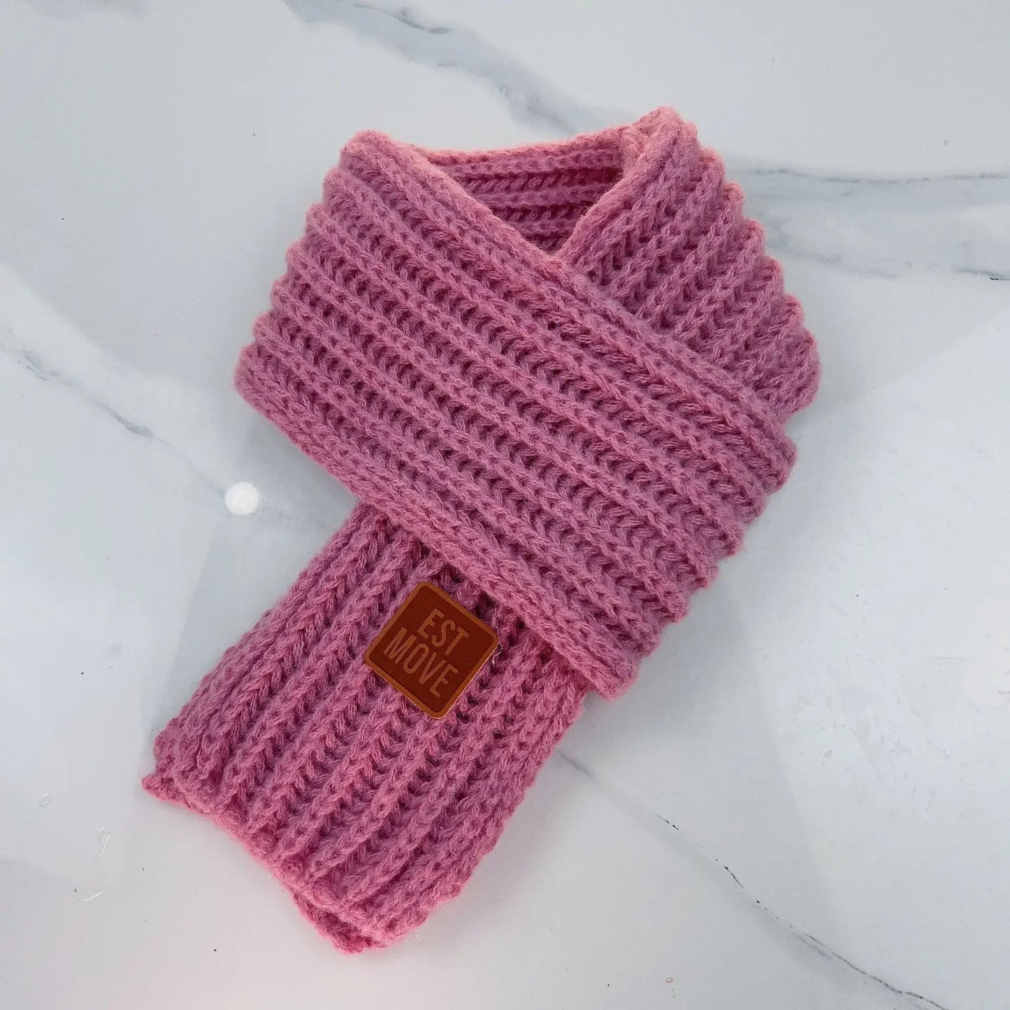 Kids' Autumn Winter Knitted Scarf – Soft Neck Warmer for Boys & Girls