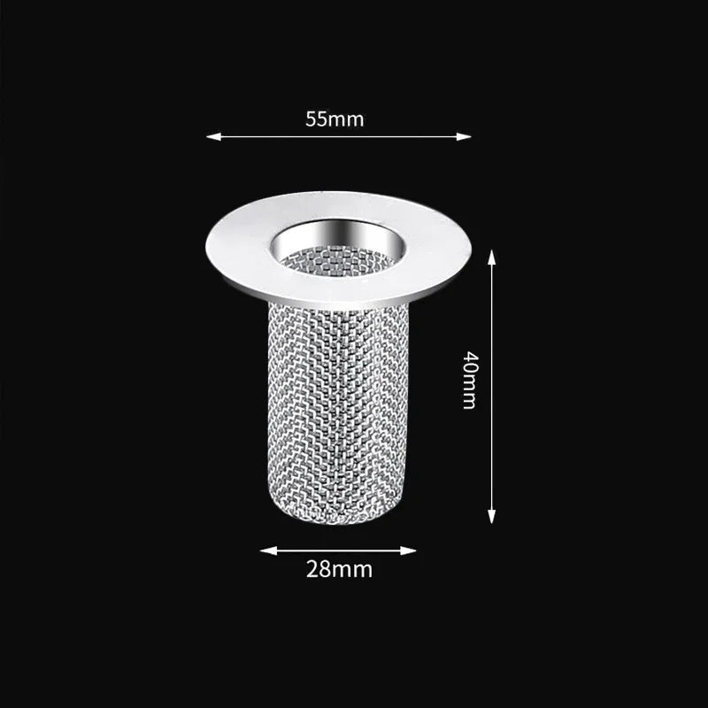 Stainless Steel Floor Drain Filter – Hair Catcher & Anti-Odor Pop-Up Sink Plug