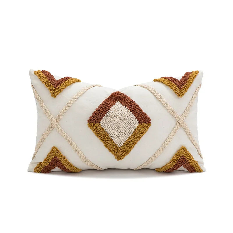 Cotton Embroidered Pillow Cover – Sofa/Home Decor