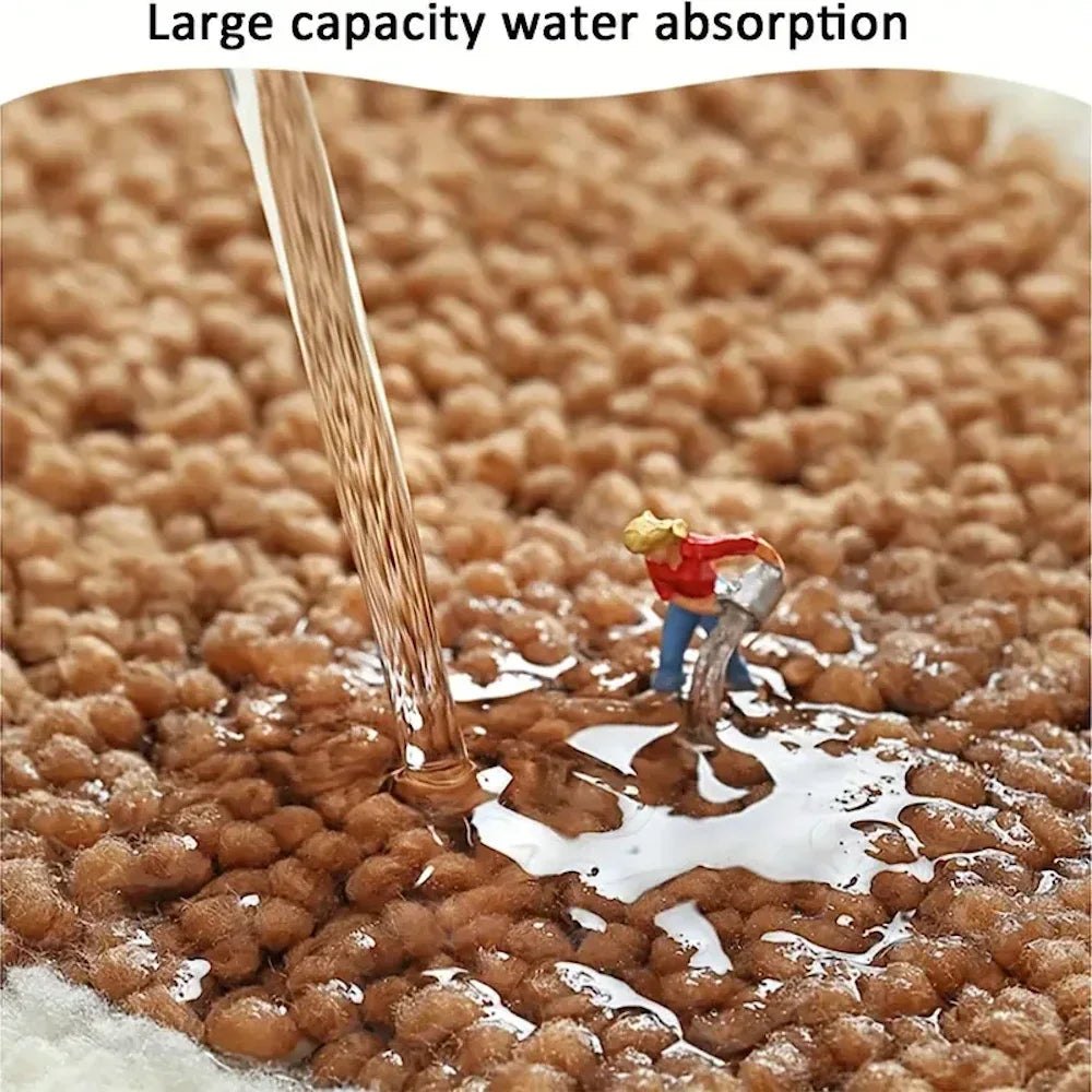 Bathroom Microfiber Bath Mat – Soft, Non-Slip, Water-Absorbent, Machine Washable