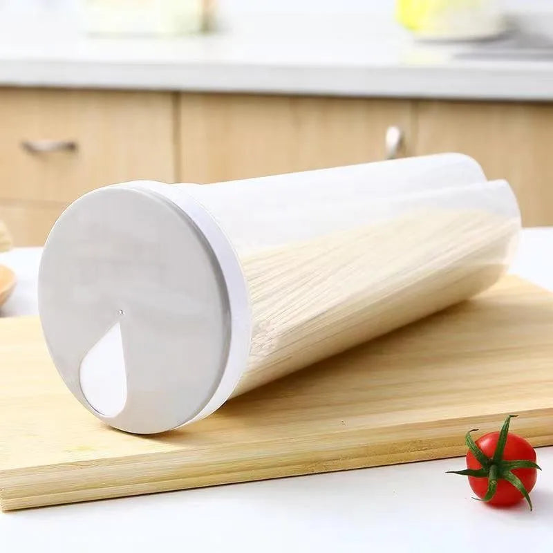 Noodle Storage Can – Food-Grade Plastic, Quantitative Divider, Kitchen Organizer